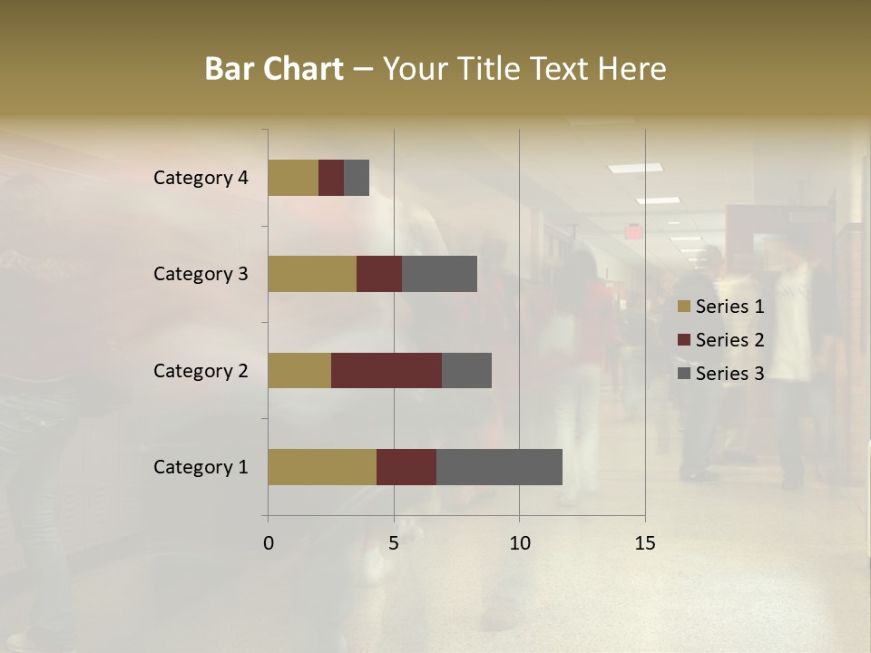 School Hallway 4 PowerPoint Template