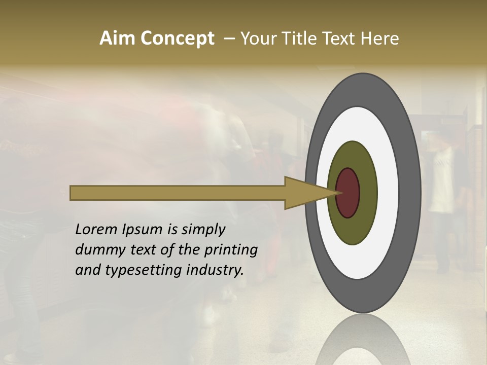 School Hallway 4 PowerPoint Template