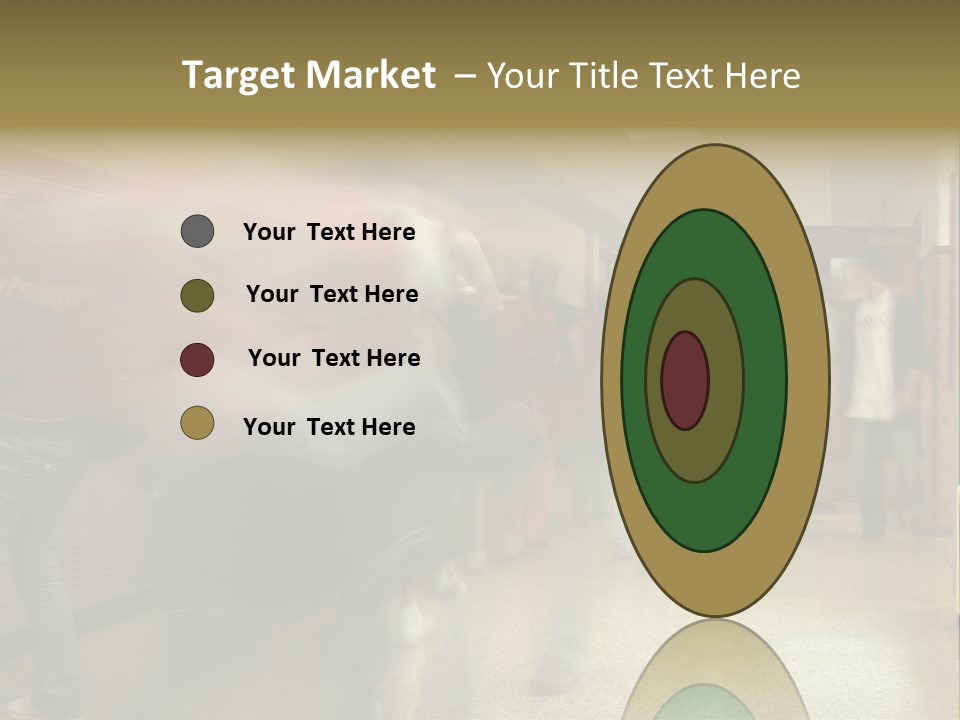 School Hallway 4 PowerPoint Template