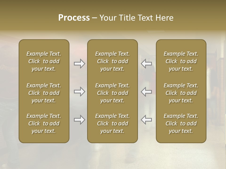 School Hallway 4 PowerPoint Template