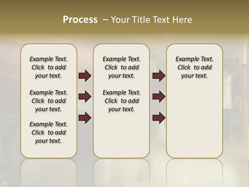 School Hallway 4 PowerPoint Template
