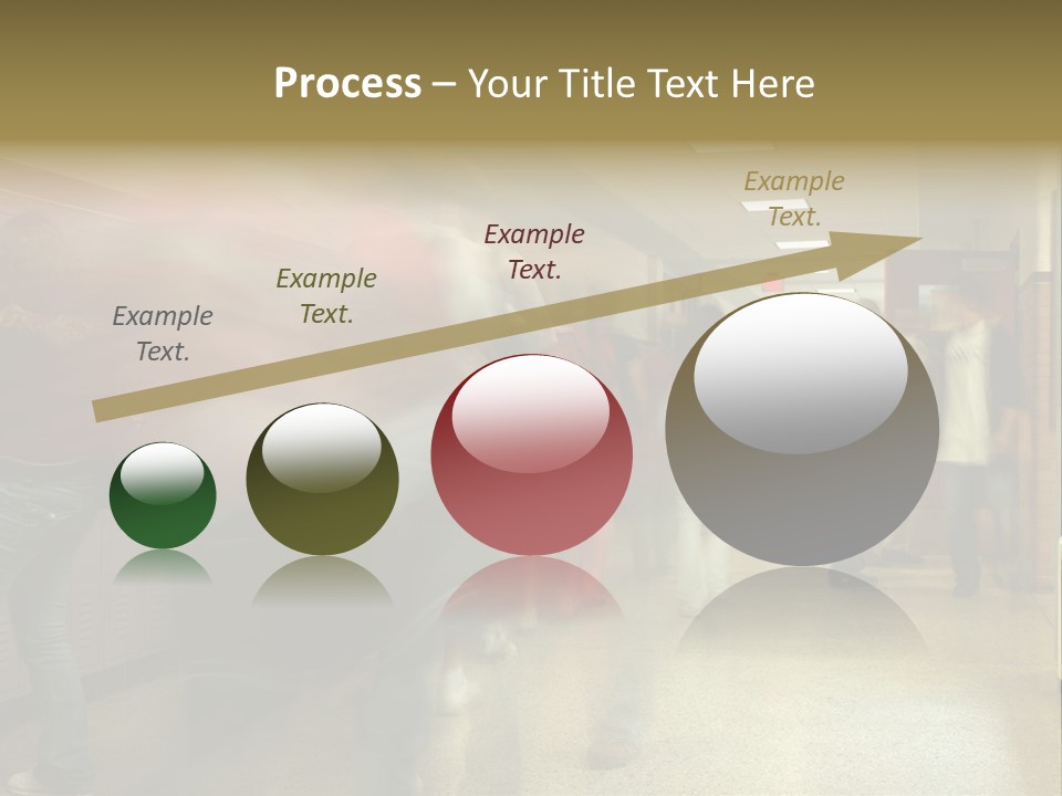 School Hallway 4 PowerPoint Template