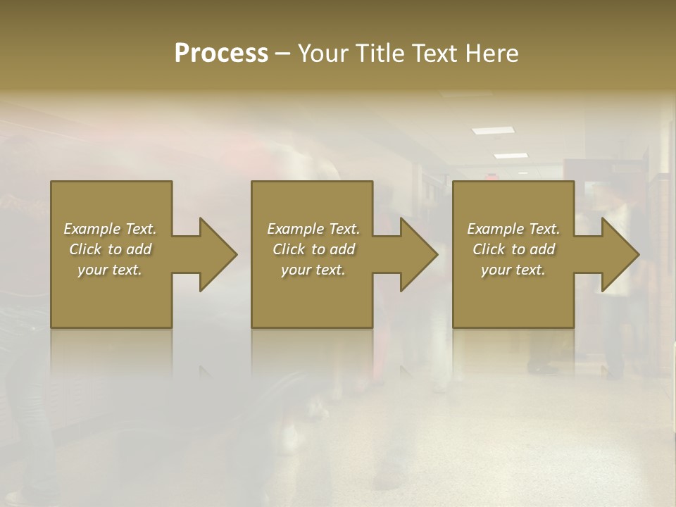 School Hallway 4 PowerPoint Template