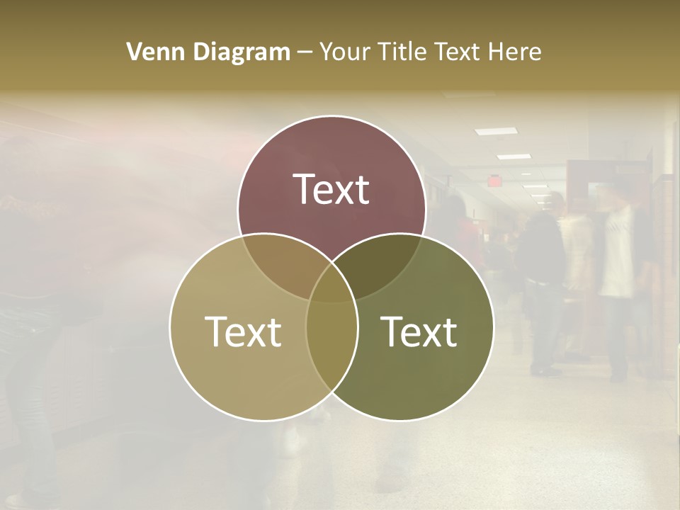 School Hallway 4 PowerPoint Template