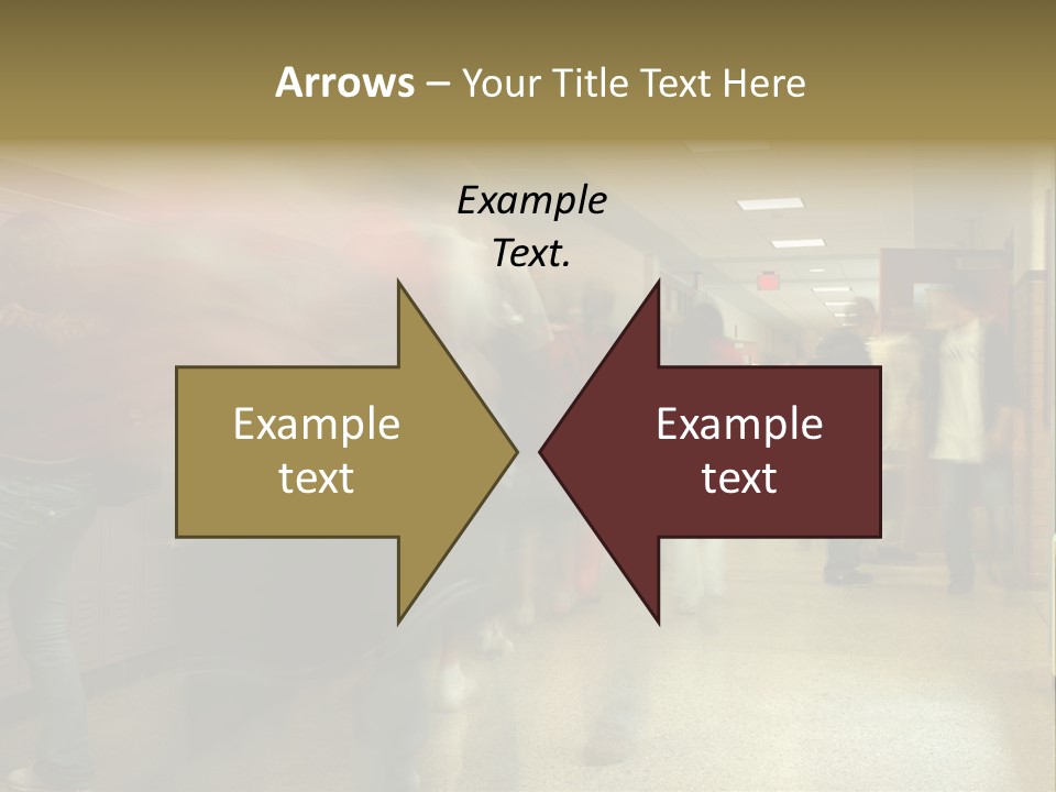 School Hallway 4 PowerPoint Template