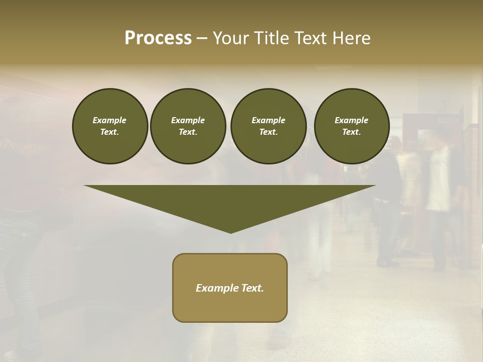 School Hallway 4 PowerPoint Template