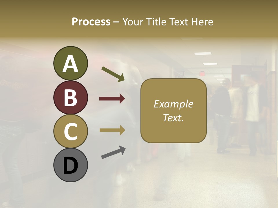 School Hallway 4 PowerPoint Template