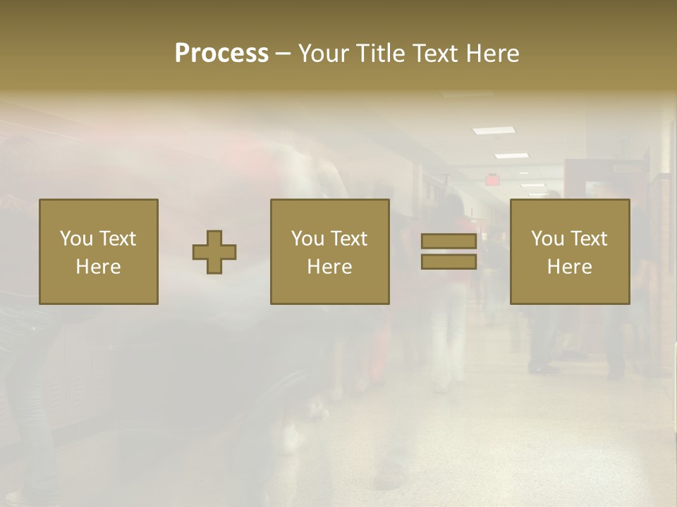 School Hallway 4 PowerPoint Template