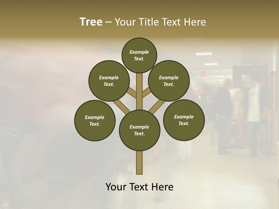 School Hallway 4 PowerPoint Template