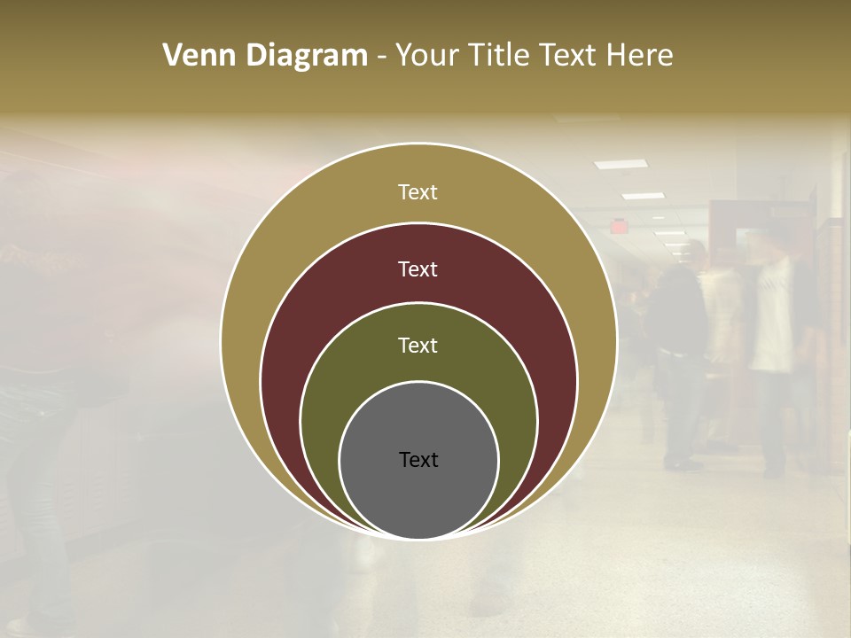 School Hallway 4 PowerPoint Template