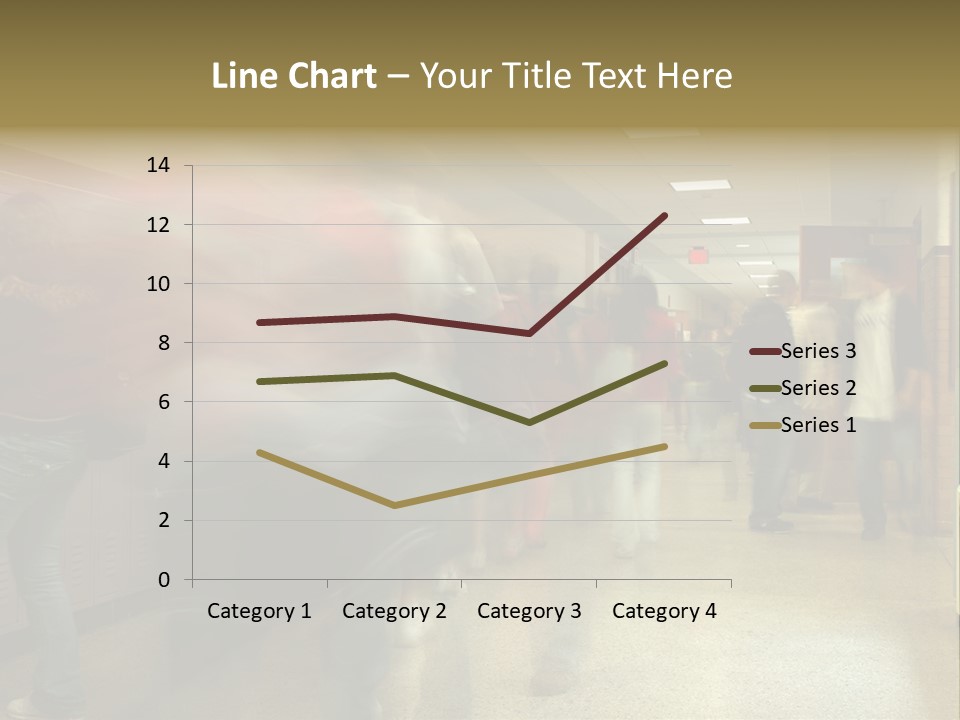 School Hallway 4 PowerPoint Template