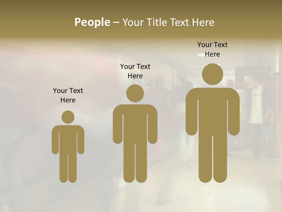 School Hallway 4 PowerPoint Template