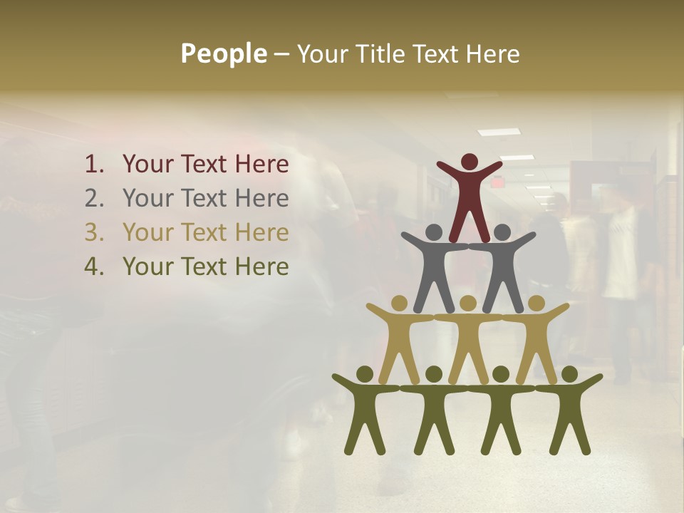 School Hallway 4 PowerPoint Template