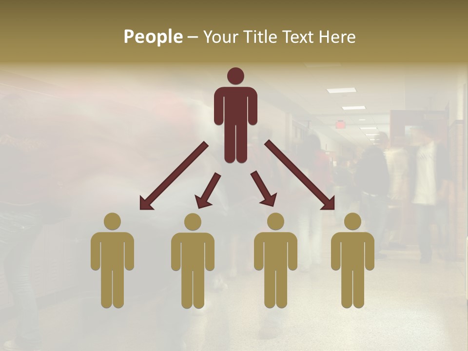 School Hallway 4 PowerPoint Template