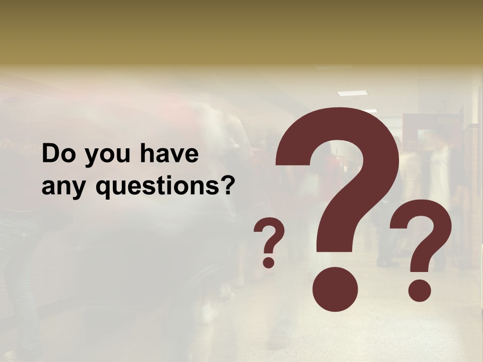 School Hallway 4 PowerPoint Template