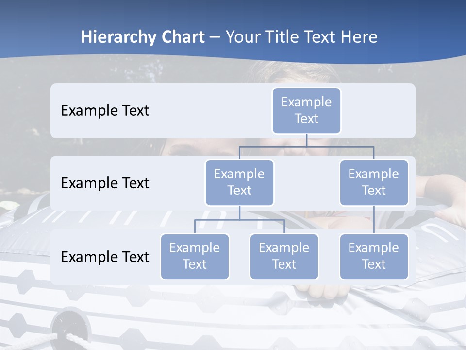 Two Young Children Having Fun Playing In The River During A Hot Summer Day PowerPoint Template