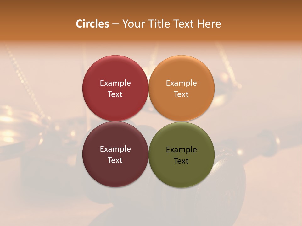 Gavel And Sound Block Close Up, Shallow Dof PowerPoint Template