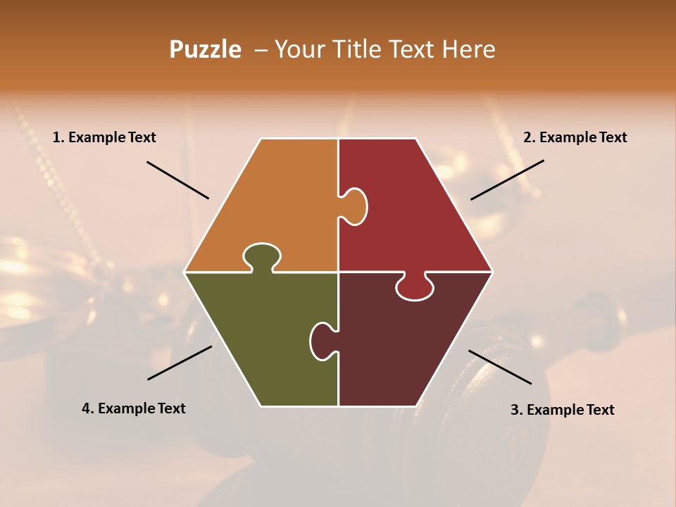 Gavel And Sound Block Close Up, Shallow Dof PowerPoint Template