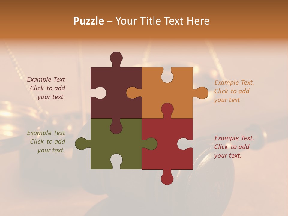 Gavel And Sound Block Close Up, Shallow Dof PowerPoint Template