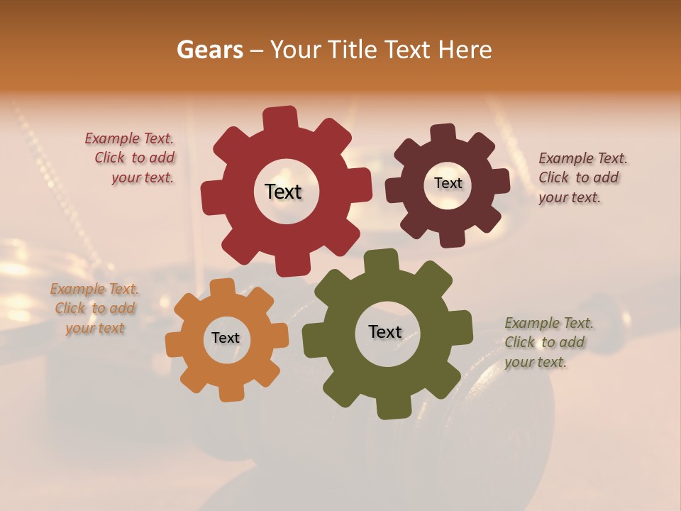 Gavel And Sound Block Close Up, Shallow Dof PowerPoint Template