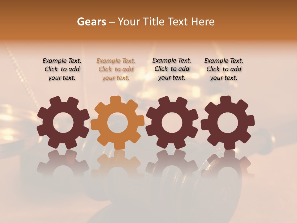 Gavel And Sound Block Close Up, Shallow Dof PowerPoint Template