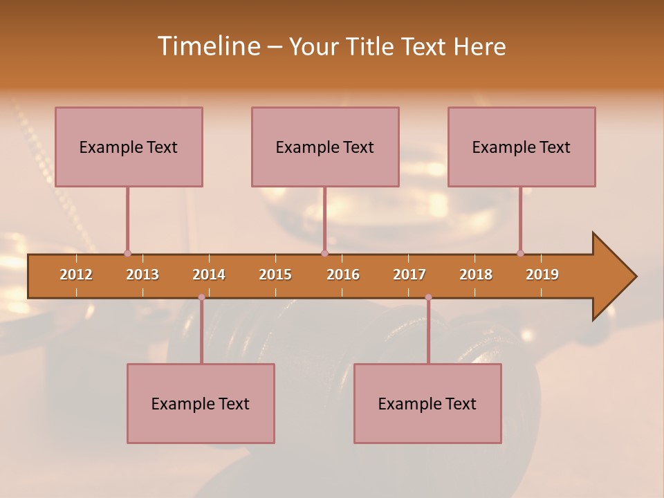 Gavel And Sound Block Close Up, Shallow Dof PowerPoint Template