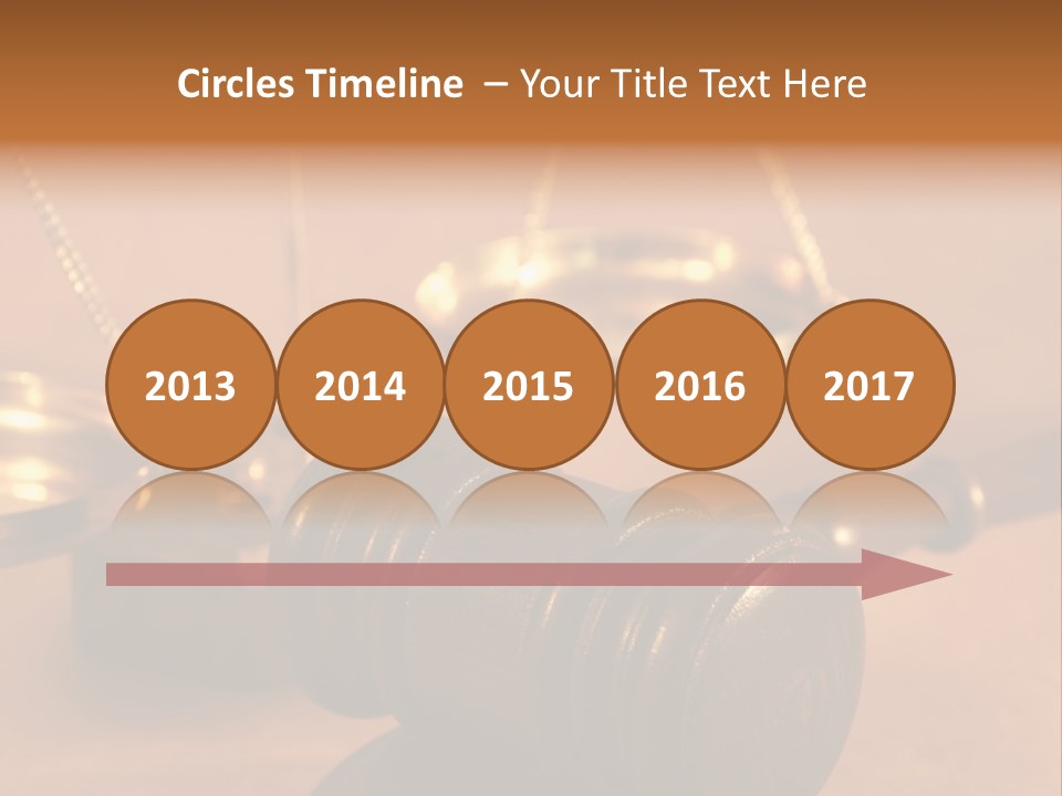 Gavel And Sound Block Close Up, Shallow Dof PowerPoint Template