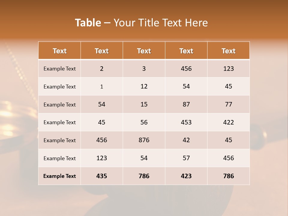 Gavel And Sound Block Close Up, Shallow Dof PowerPoint Template