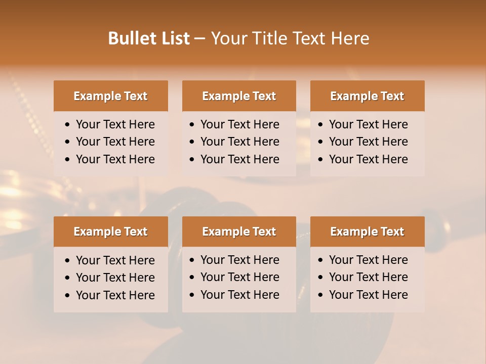 Gavel And Sound Block Close Up, Shallow Dof PowerPoint Template