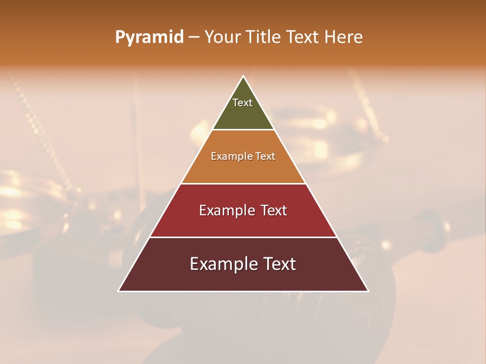 Gavel And Sound Block Close Up, Shallow Dof PowerPoint Template
