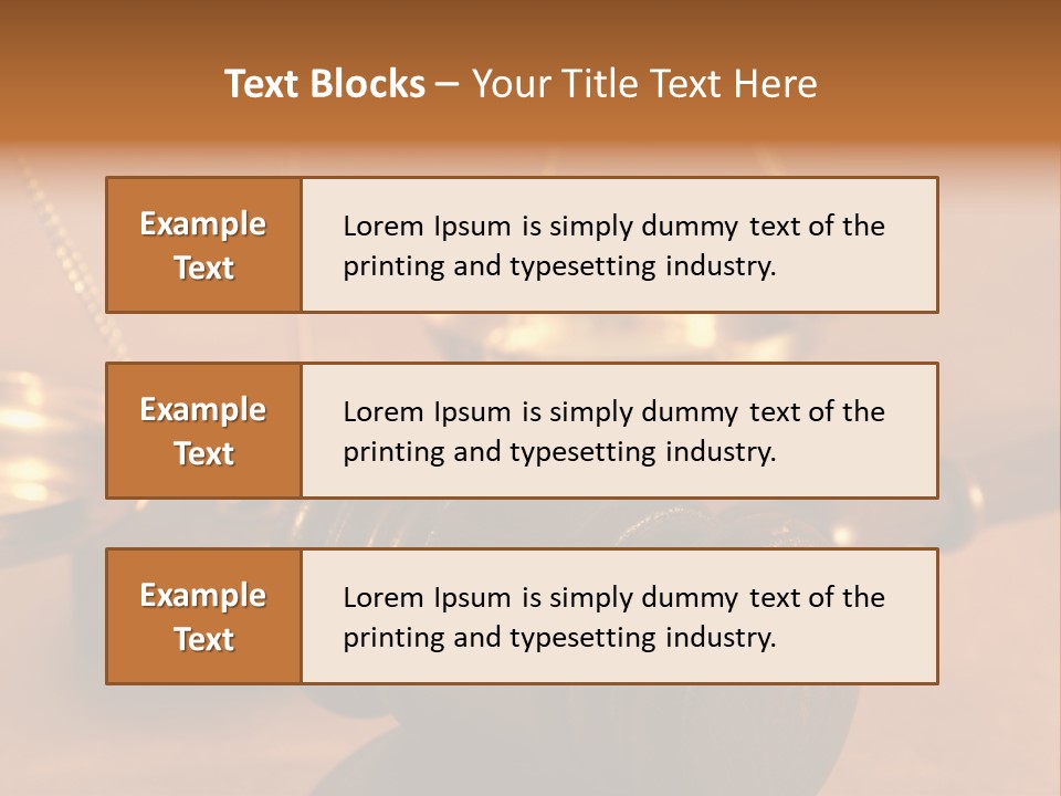 Gavel And Sound Block Close Up, Shallow Dof PowerPoint Template