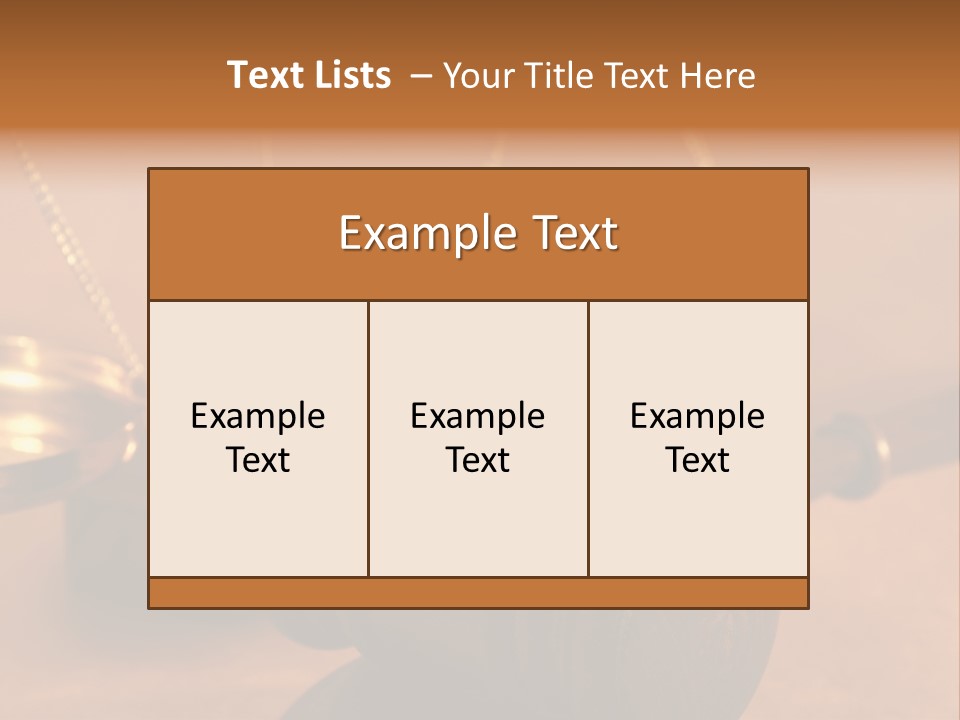 Gavel And Sound Block Close Up, Shallow Dof PowerPoint Template