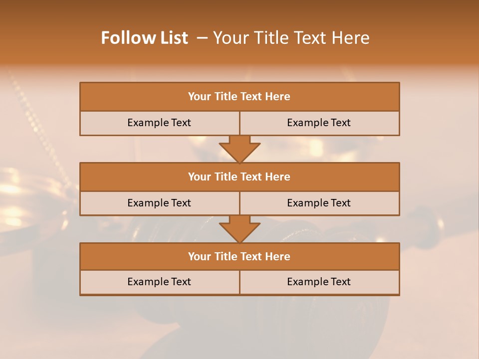 Gavel And Sound Block Close Up, Shallow Dof PowerPoint Template