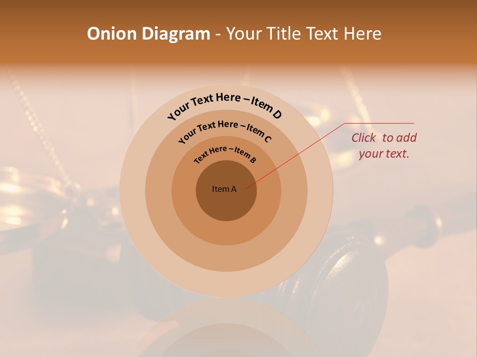 Gavel And Sound Block Close Up, Shallow Dof PowerPoint Template