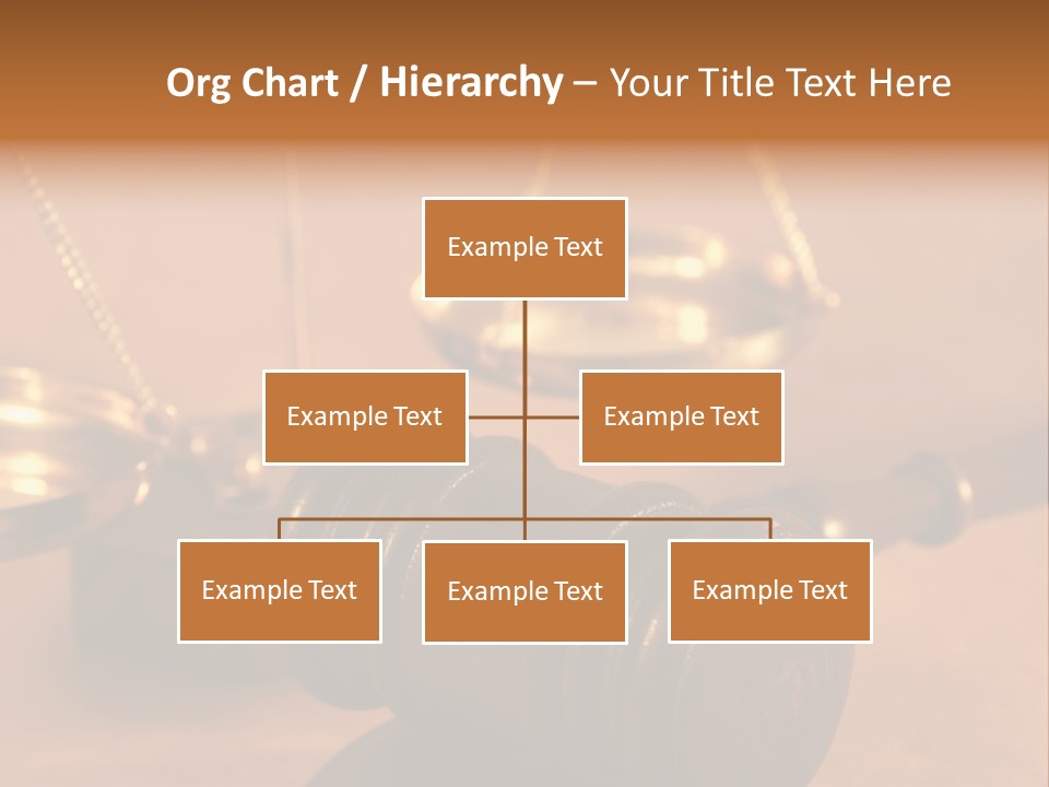Gavel And Sound Block Close Up, Shallow Dof PowerPoint Template