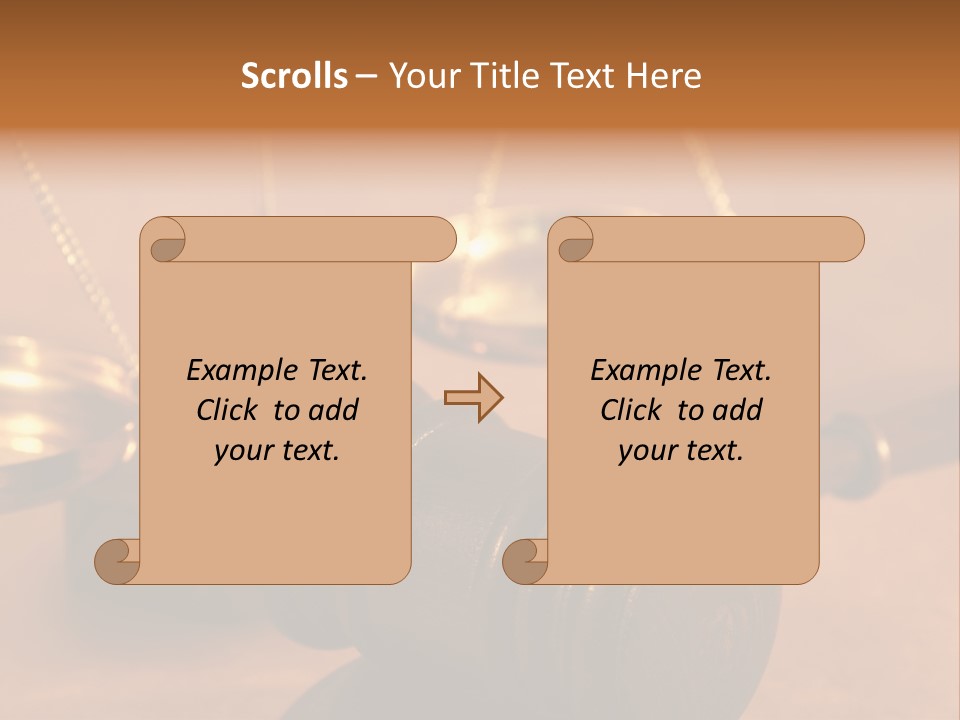 Gavel And Sound Block Close Up, Shallow Dof PowerPoint Template