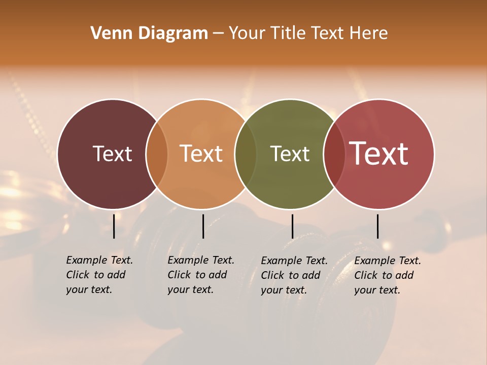 Gavel And Sound Block Close Up, Shallow Dof PowerPoint Template