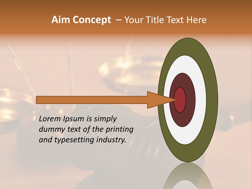 Gavel And Sound Block Close Up, Shallow Dof PowerPoint Template