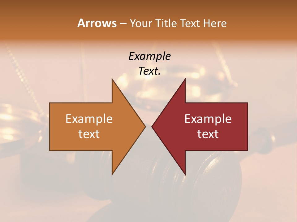 Gavel And Sound Block Close Up, Shallow Dof PowerPoint Template
