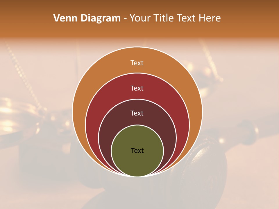 Gavel And Sound Block Close Up, Shallow Dof PowerPoint Template