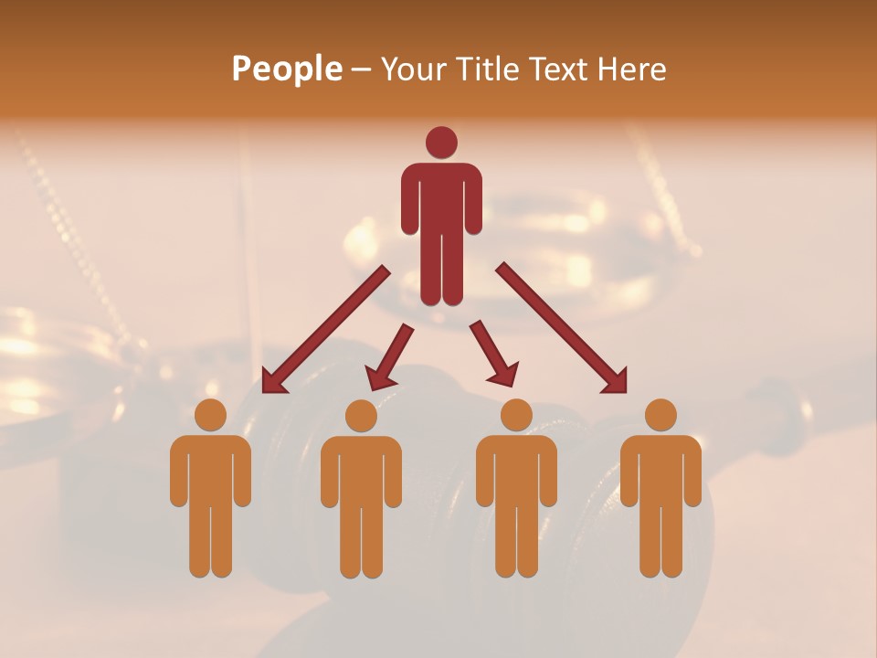 Gavel And Sound Block Close Up, Shallow Dof PowerPoint Template