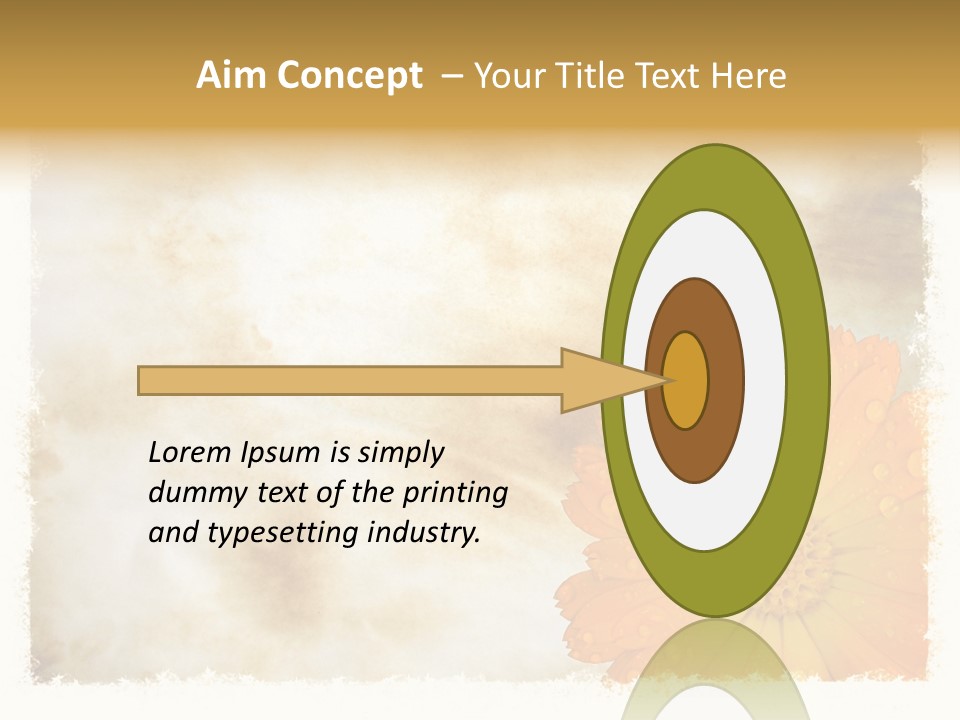 Aged Burnt Paper And Flower, Background PowerPoint Template