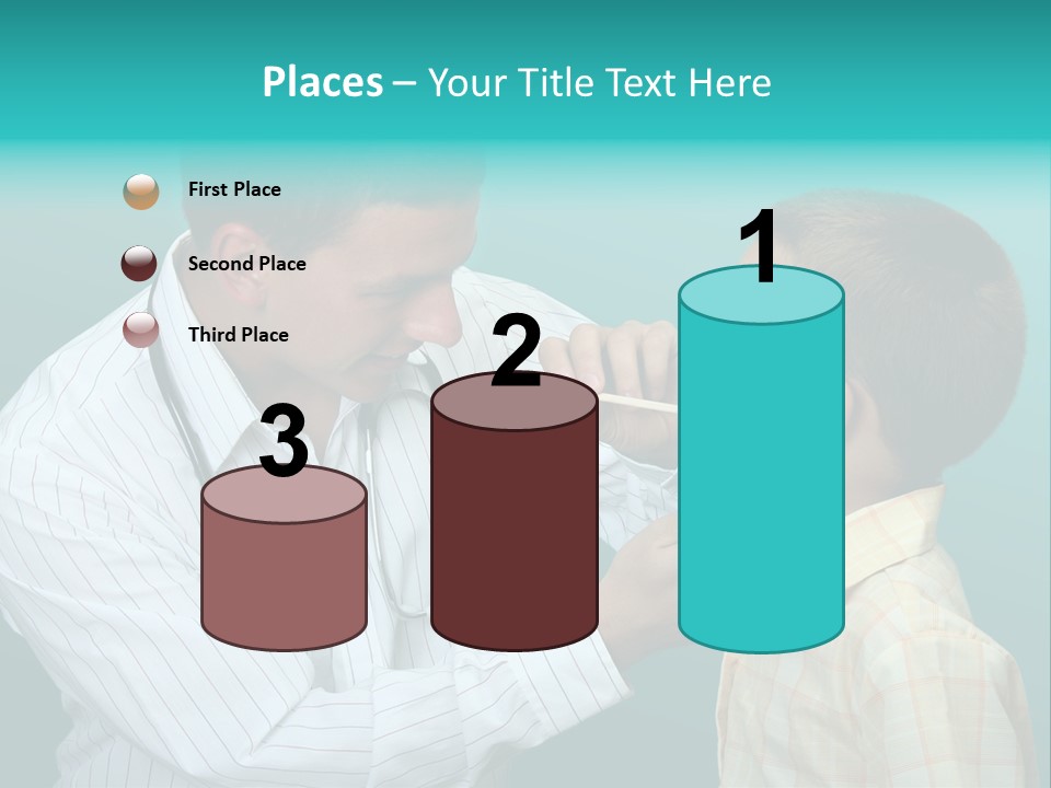 Boy Visiting The Doctor For Checkup PowerPoint Template