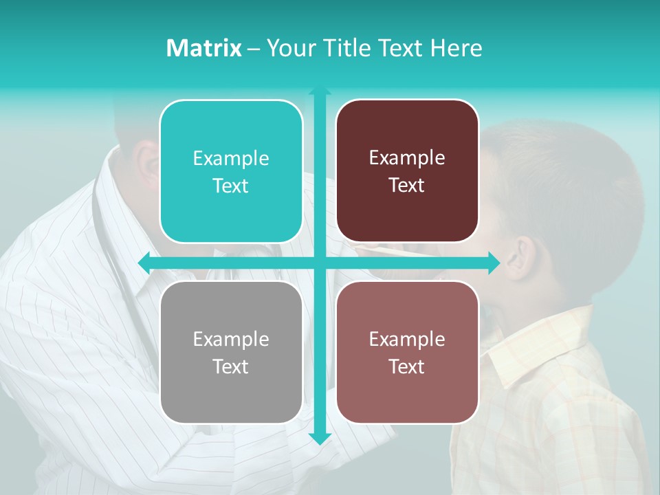 Boy Visiting The Doctor For Checkup PowerPoint Template