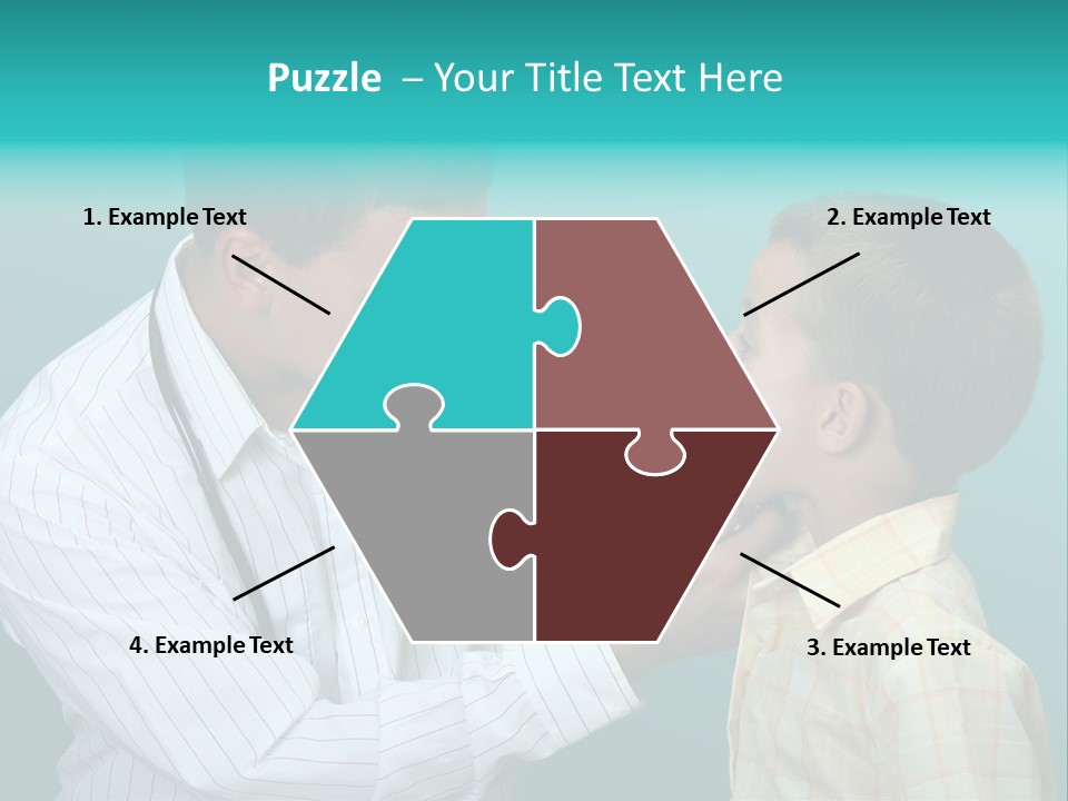 Boy Visiting The Doctor For Checkup PowerPoint Template