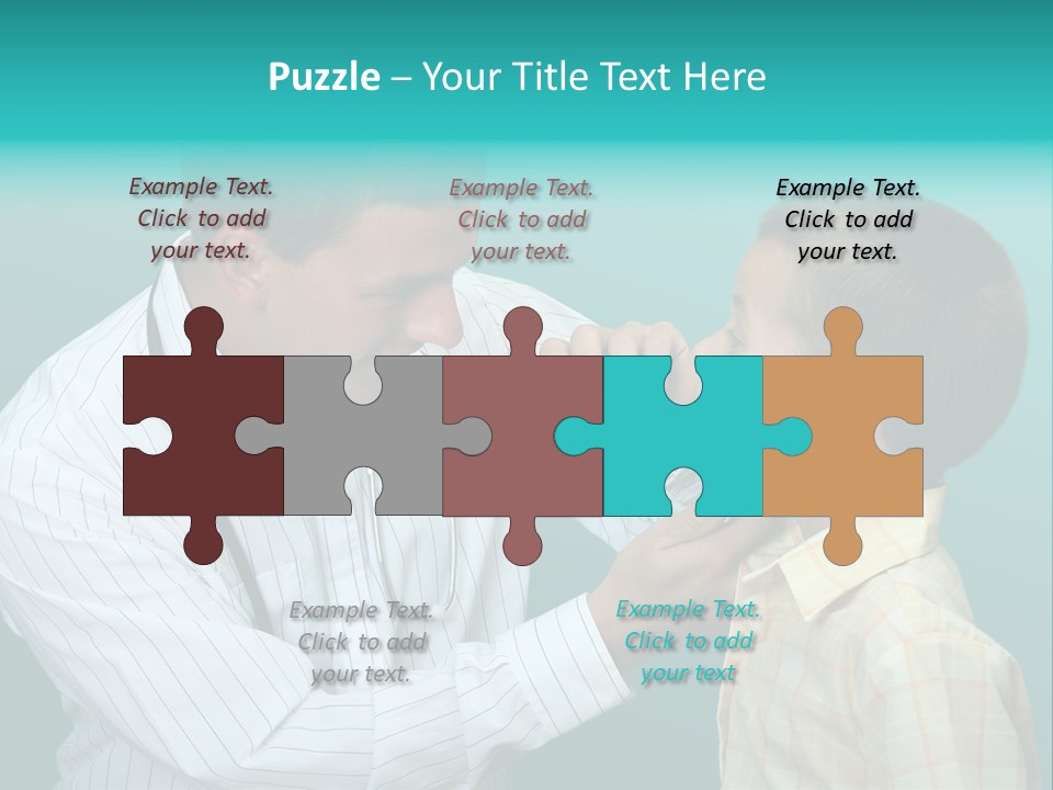 Boy Visiting The Doctor For Checkup PowerPoint Template