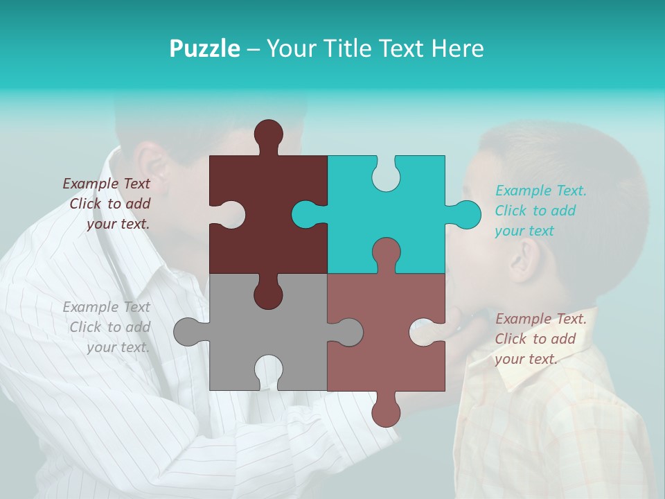 Boy Visiting The Doctor For Checkup PowerPoint Template