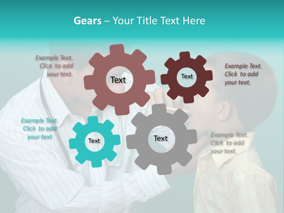 Boy Visiting The Doctor For Checkup PowerPoint Template