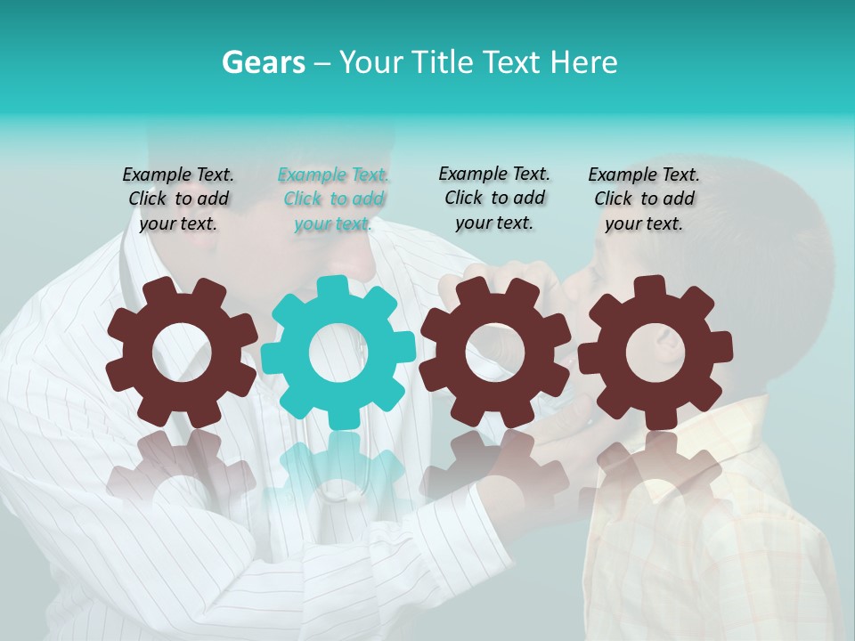 Boy Visiting The Doctor For Checkup PowerPoint Template