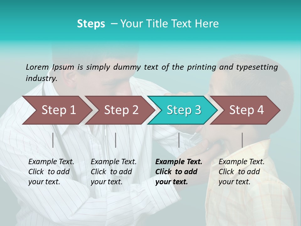 Boy Visiting The Doctor For Checkup PowerPoint Template